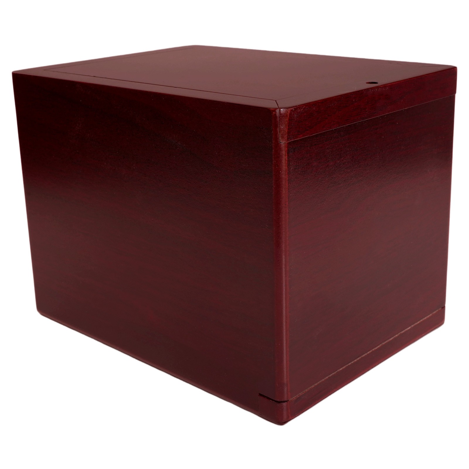 Funeral Cremation Urn with Photo Frame 5*4.8in For Dogs & Cats Wooden(Red, L)