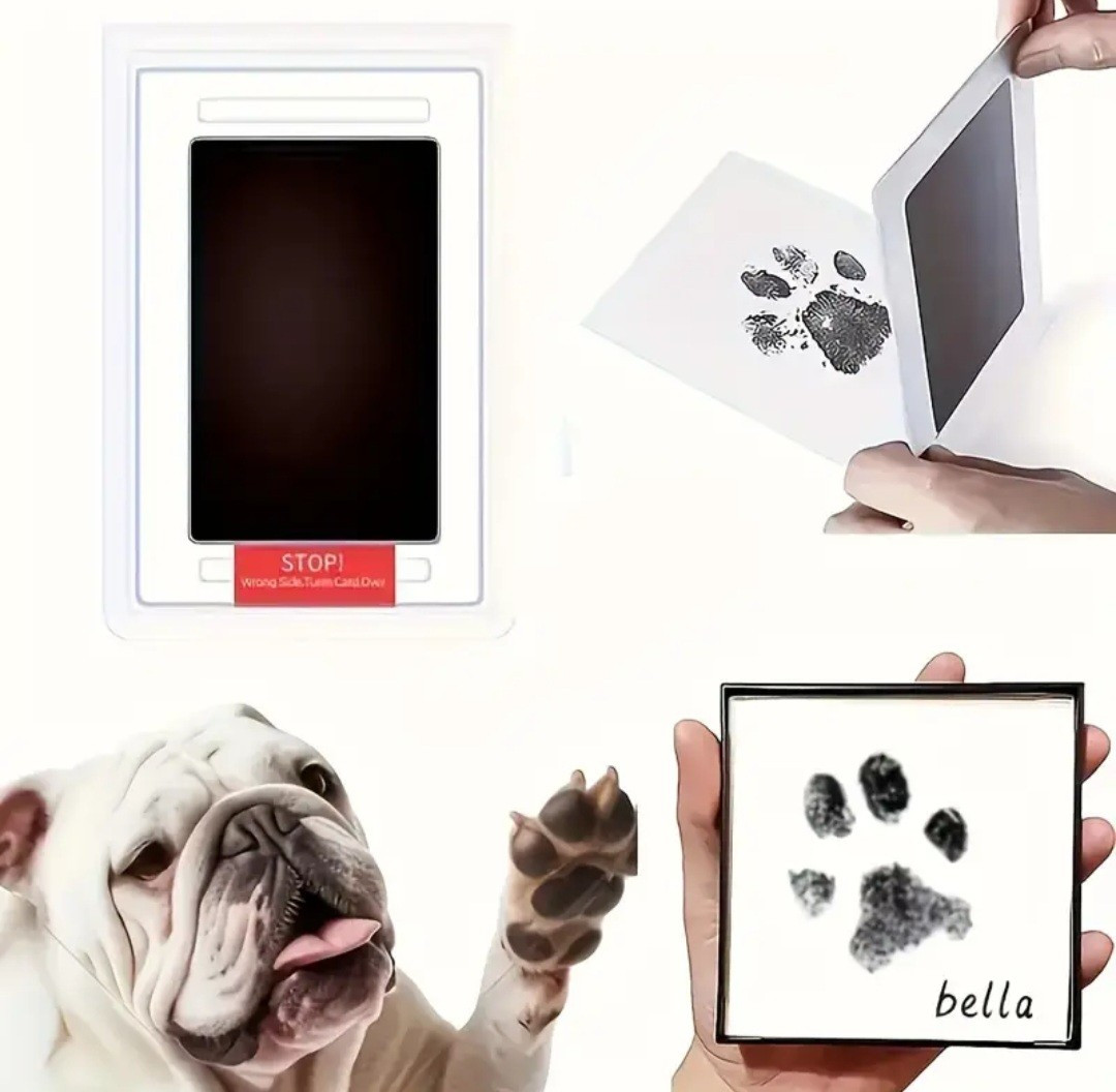 Touch Ink Pad Paw Print For Dog & Cat Scrapbooks Imprint Card Kit, FREE SHIPPING