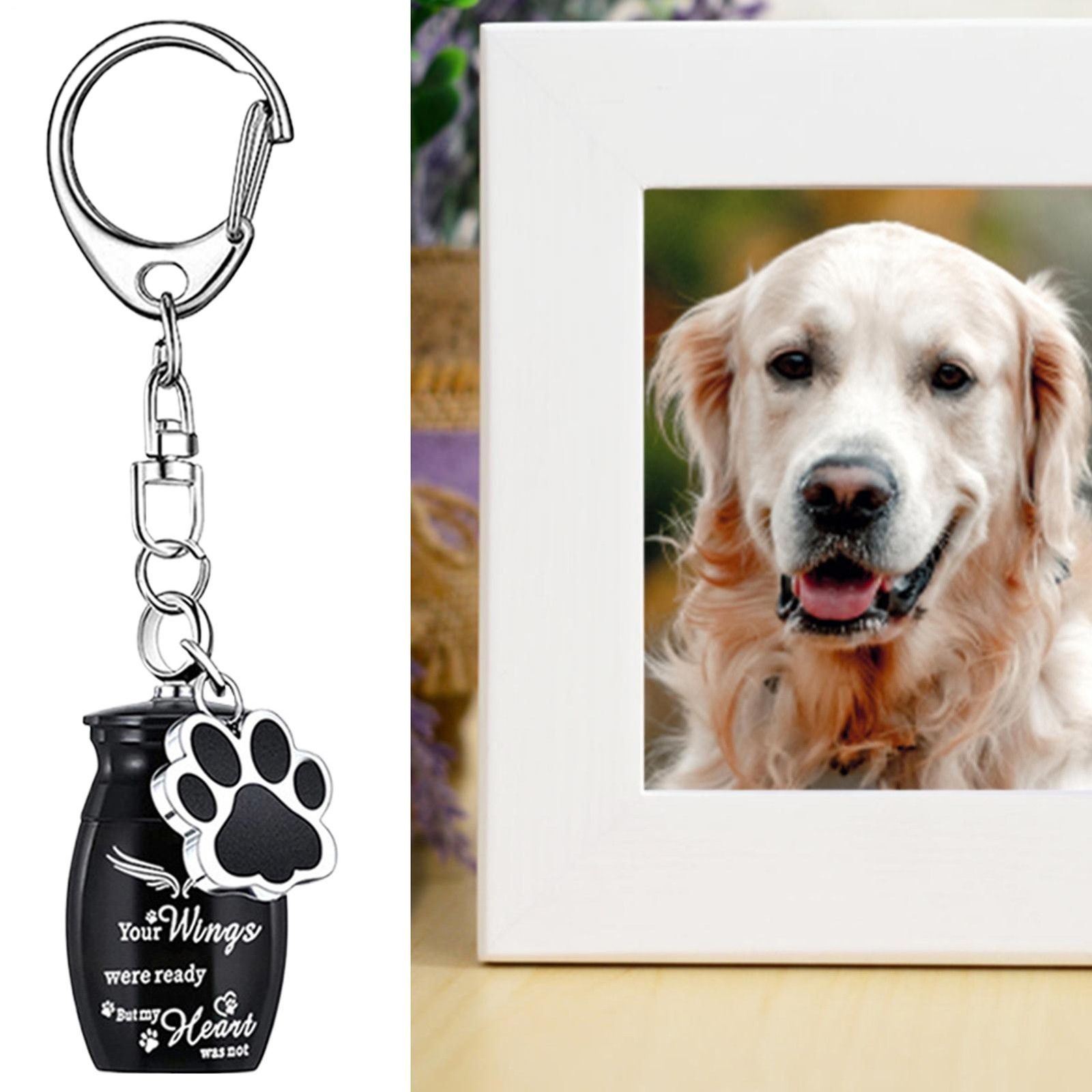 Dog Urn Dog Ashes Urn Aluminum Alloy Memorial Keepsake Perfume Bottle Regular