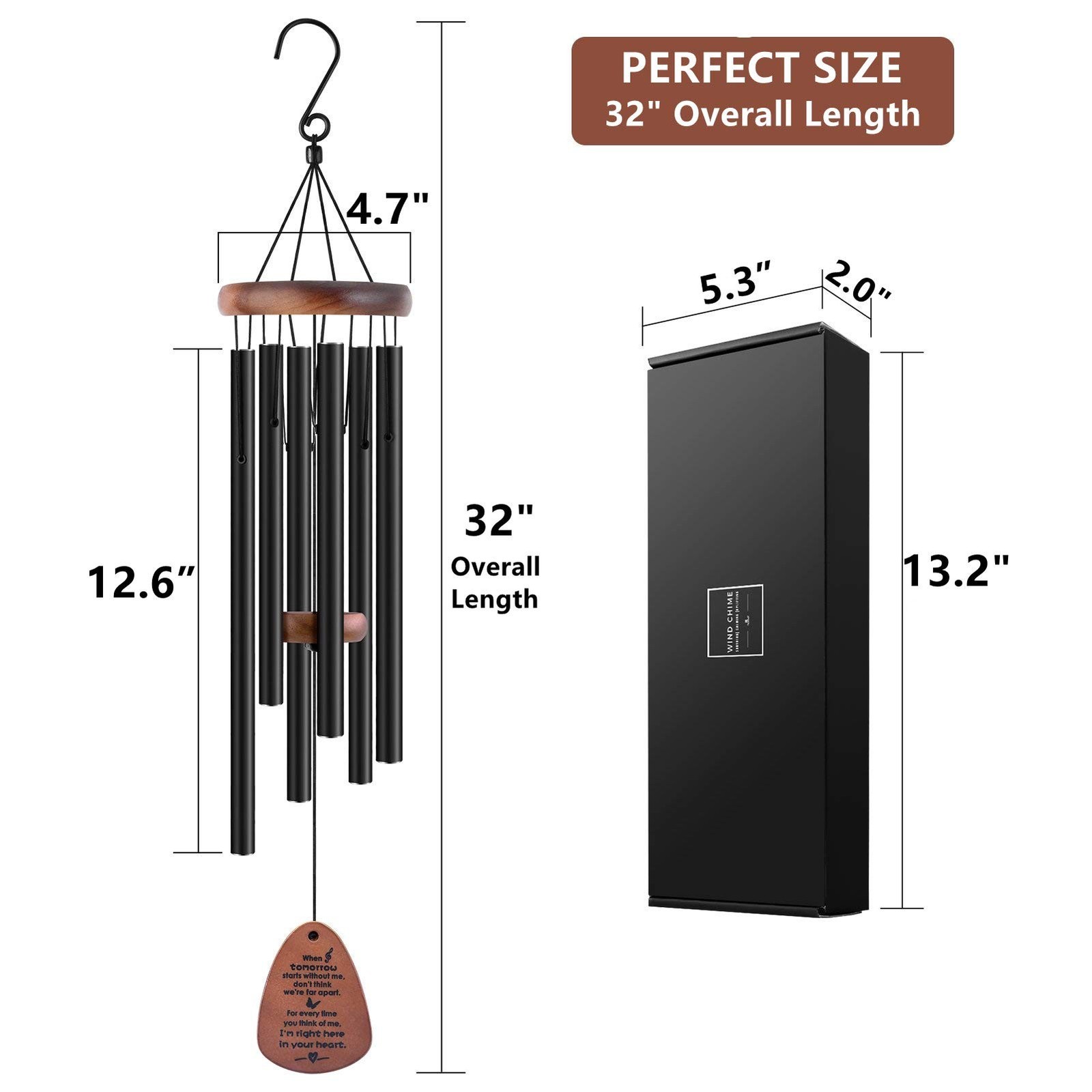 YOUNTASY Sympathy Wind Chimes , Bereavement/Memorial /Sympathy Gift in Memory…