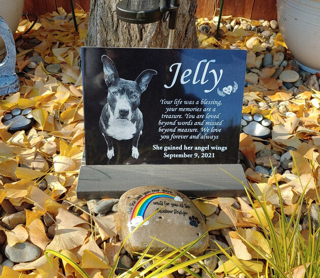 12×12 Tombstone Pet Memorial, pet tombstone, dog headstone, grave marker