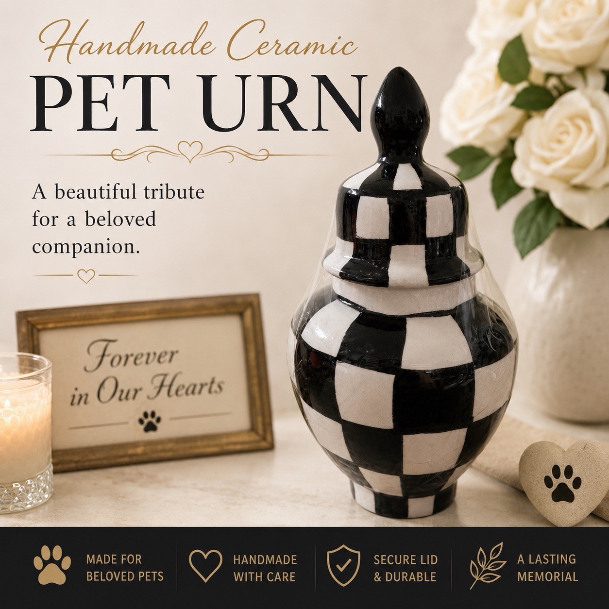 Handmade Ceramic Pet Cremation Urn