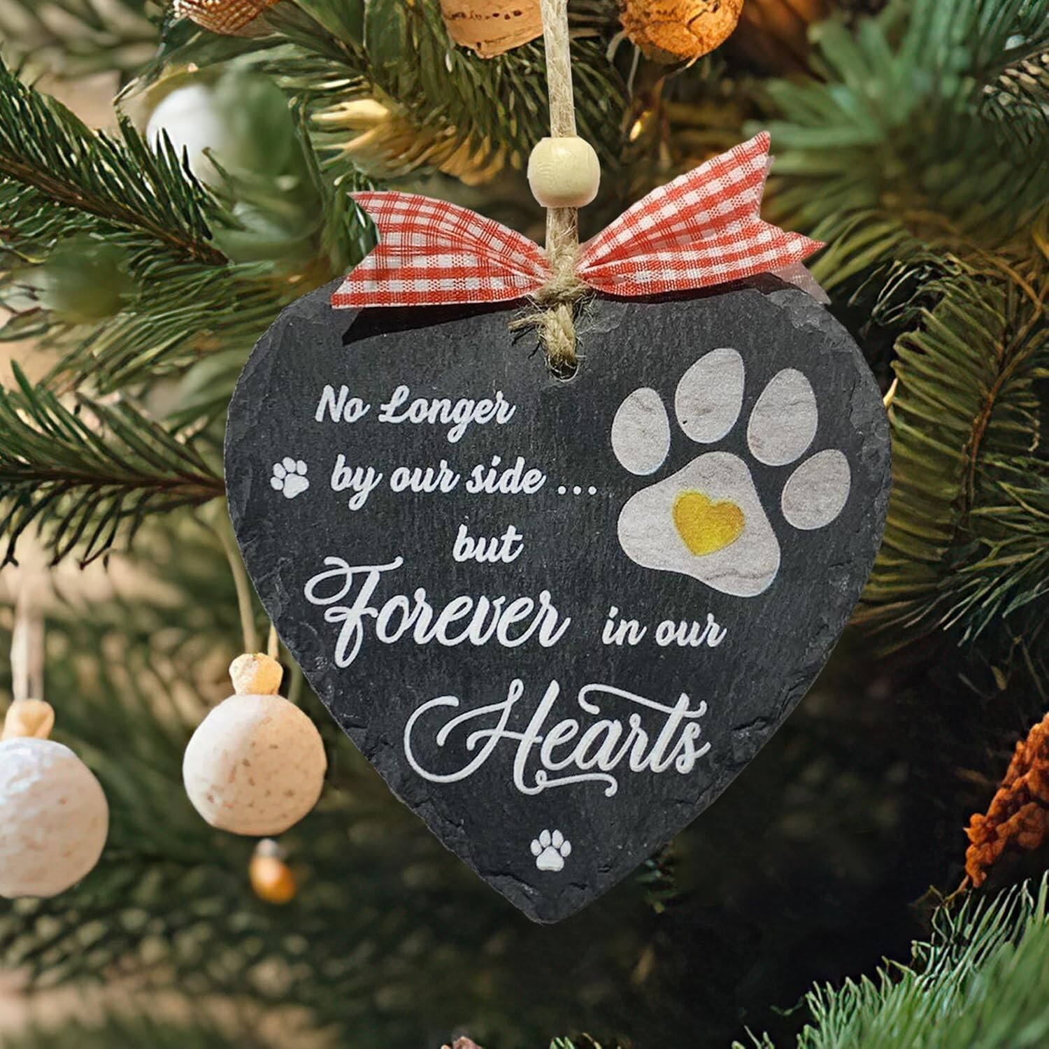Sympathy Gift for Loss of Dog or Cat Memorial Stone Ornament Christmas Gifts Pet