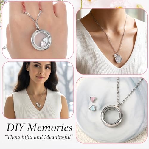 Pet Fur Memorial Necklace – Dog Cat Ashes Hair Keepsake – Small