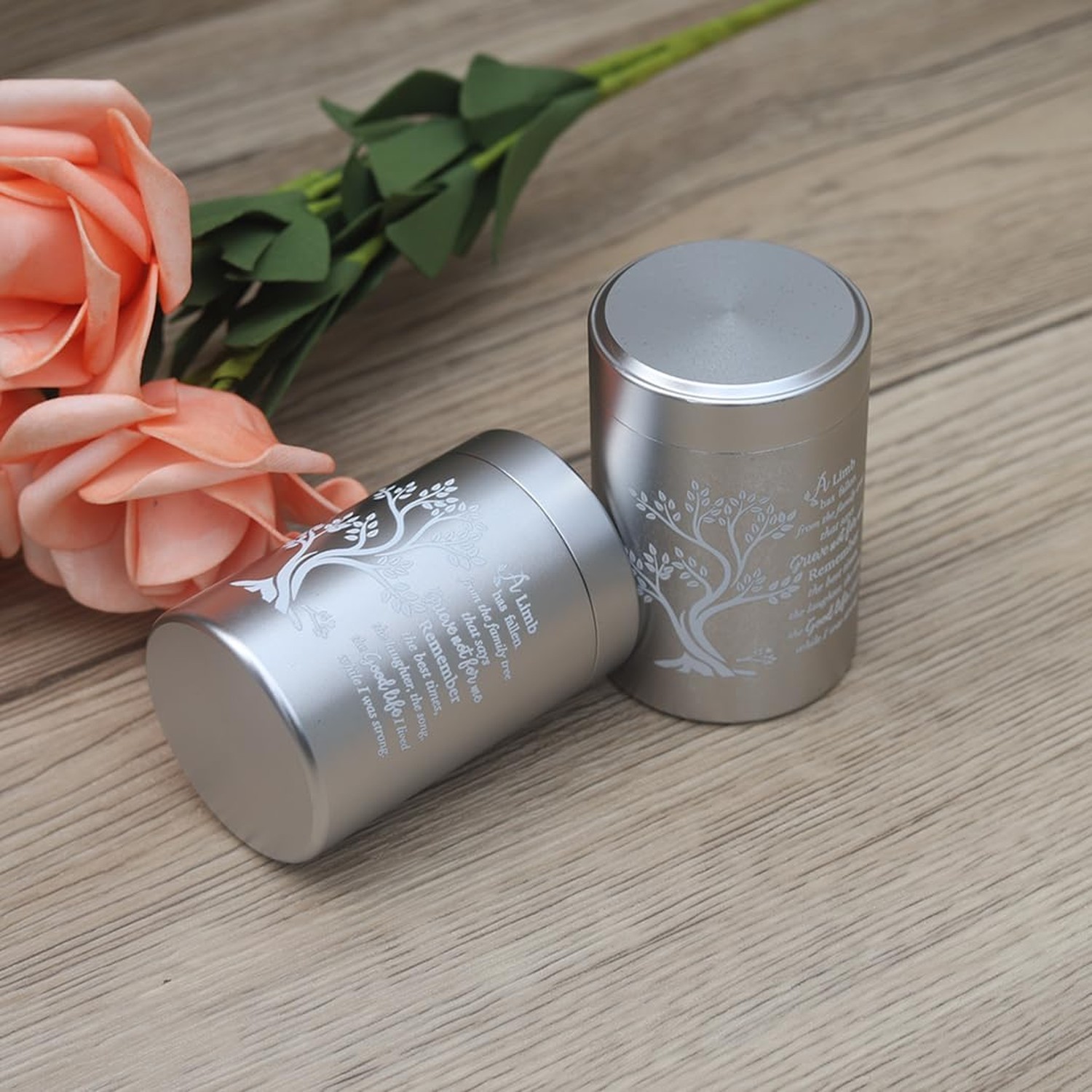 Small Aluminum Keepsake Urns for Human Ashes – Set of 4 Mini Memorial Urns – …