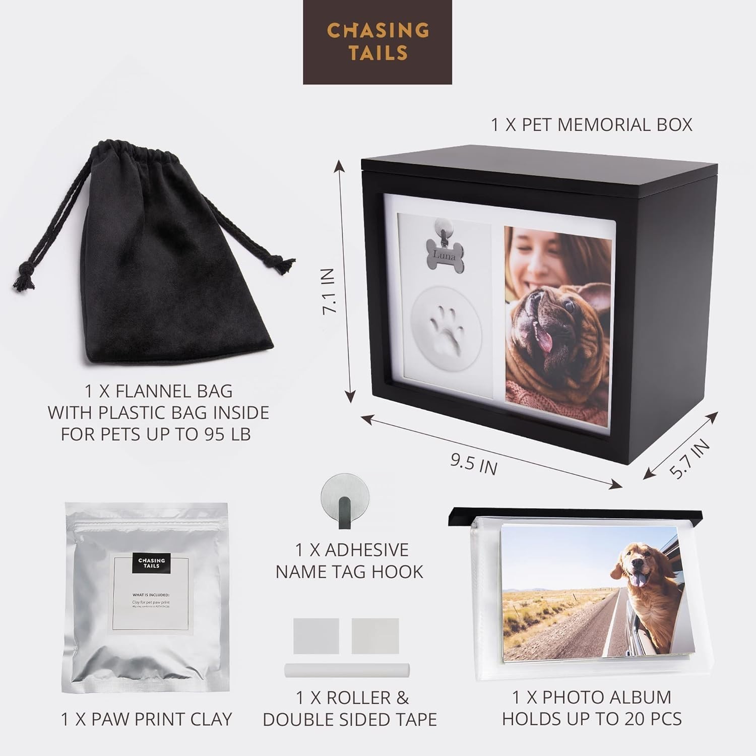 Pet Urns for Dogs – Dog Urns for Ashes, Suitable for All Pets – Includes Paw …