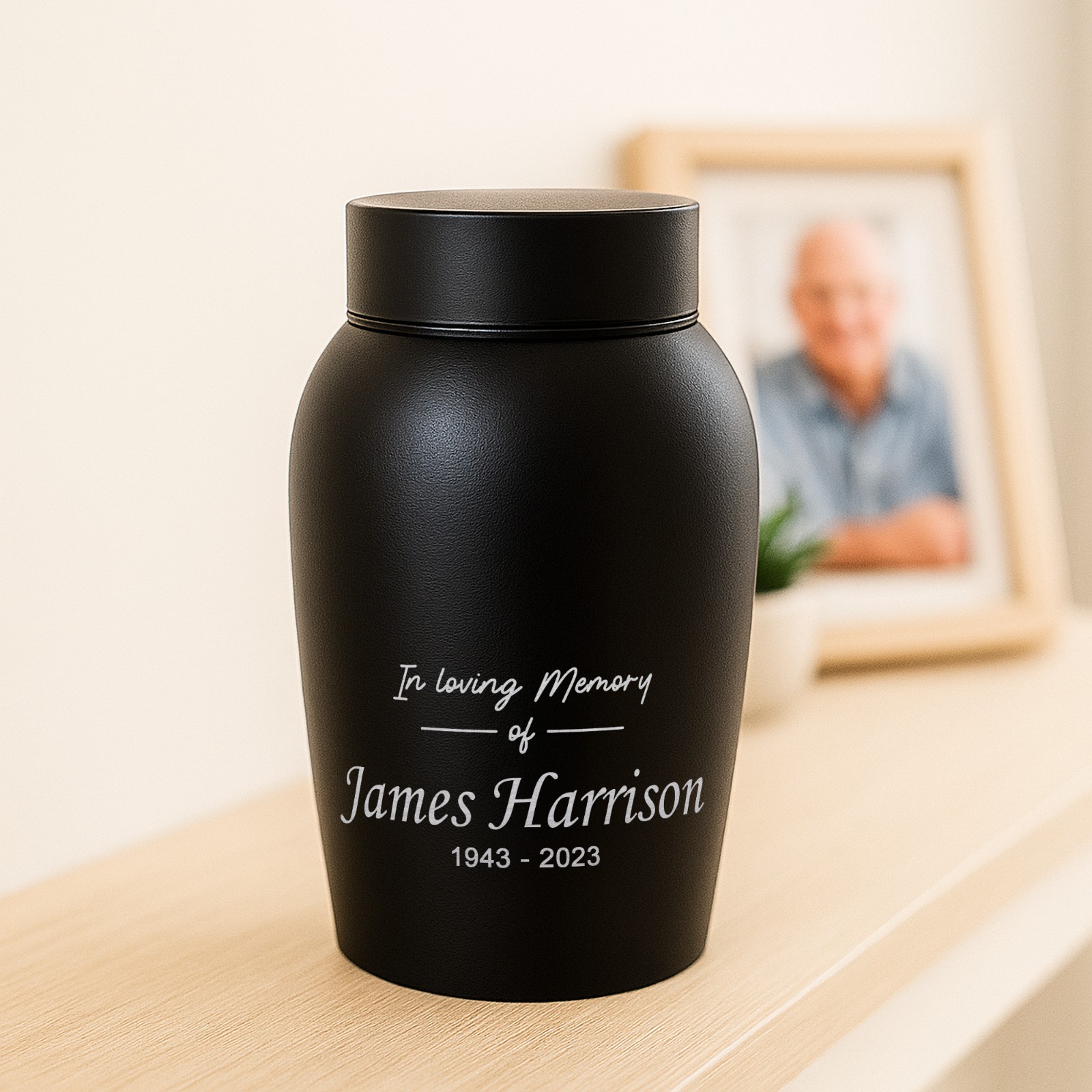 Personalized Cremation Keepsake Human or Pet Ashes Urn Waterproof with Airtight