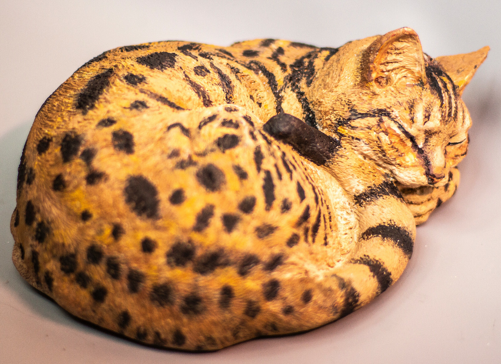 Bengal Cat Cremation Urn Ashes Memorial Pet Loss Grave Statue Keepsake Realistic