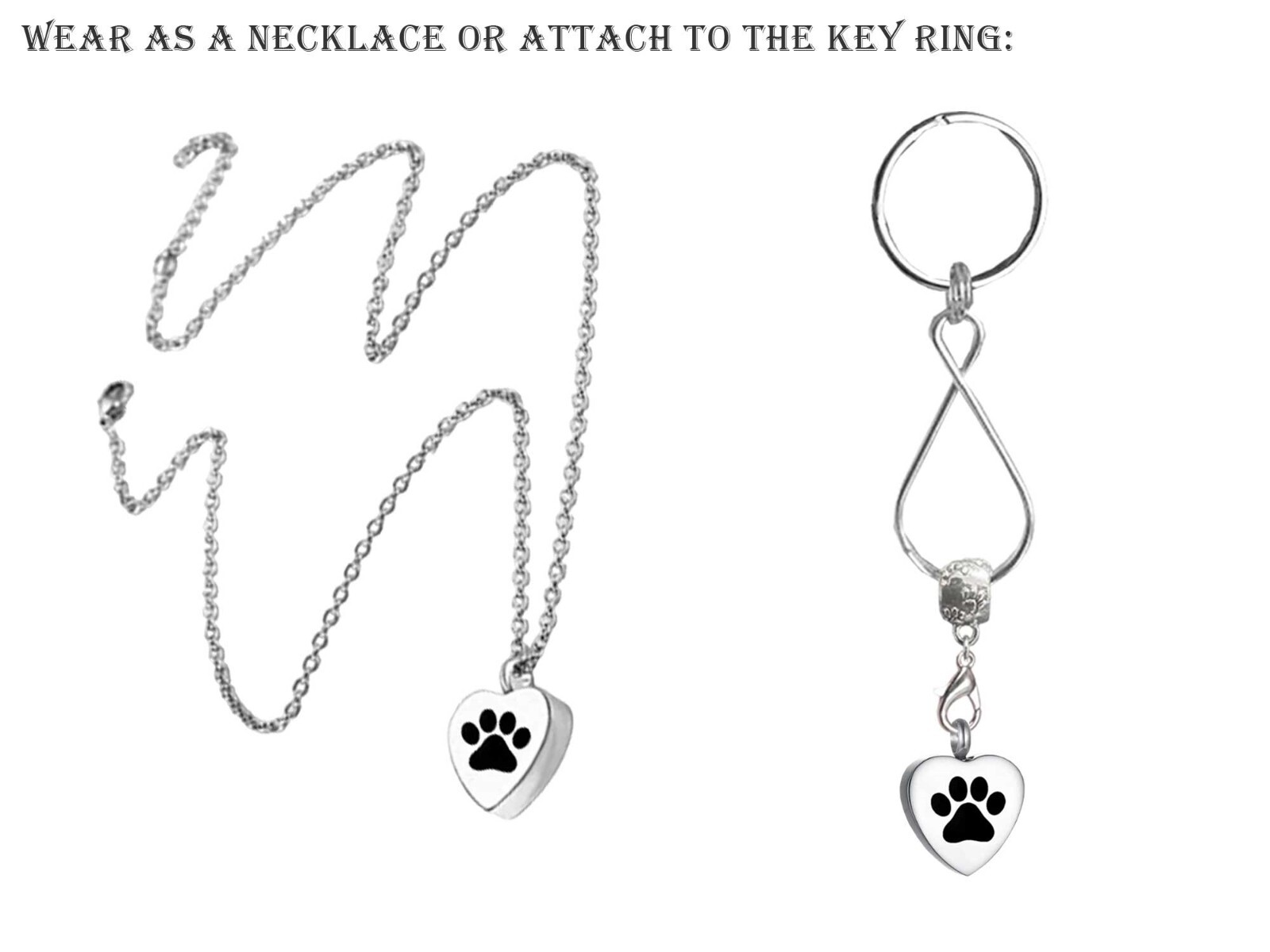 The Hardest Goodbye Pet Keepsake Urn Interchangeable Necklace or Key Ring