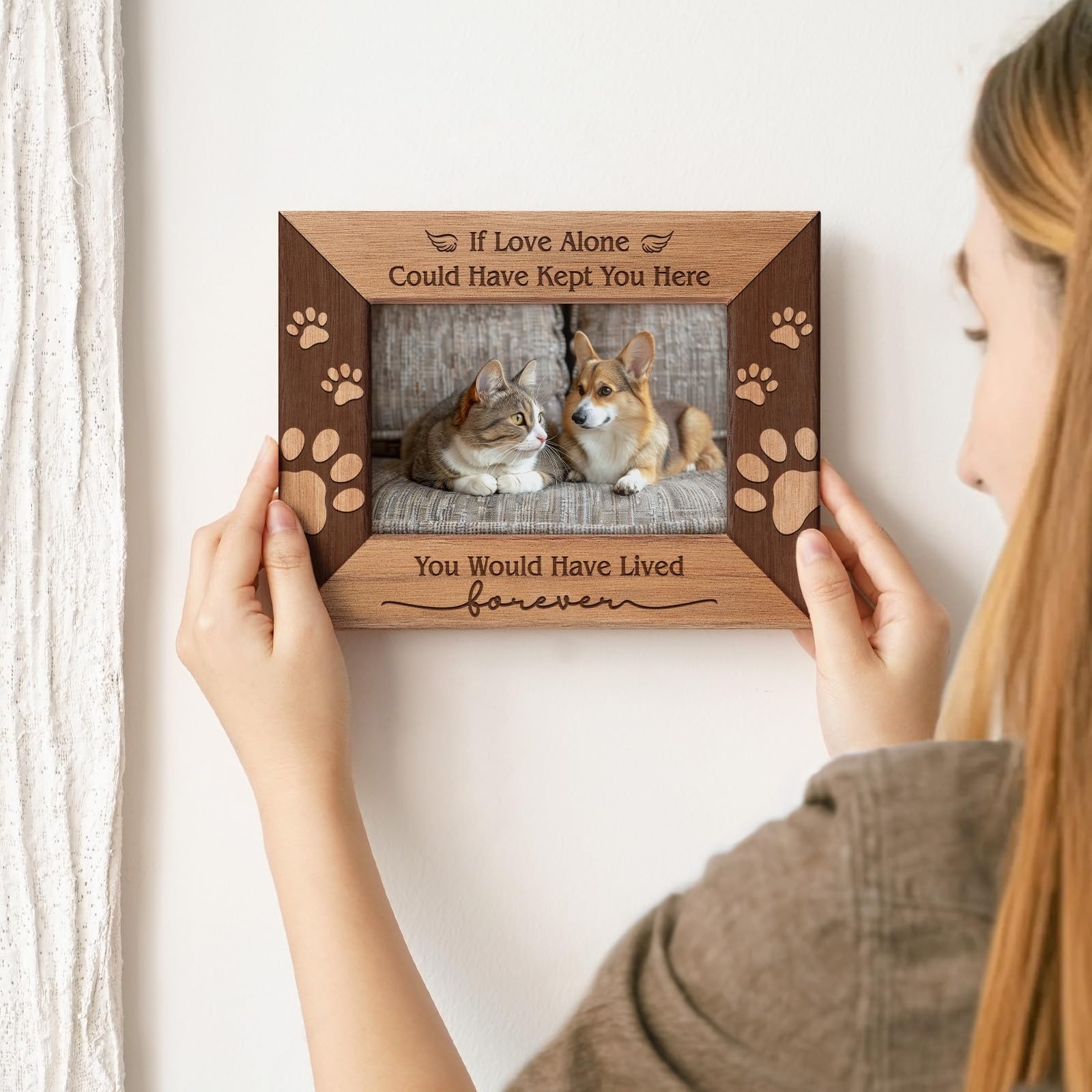 Dog Memorial Gifts Loss Of Pet Picture Frame Sympathy Passed Away Photo Holder
