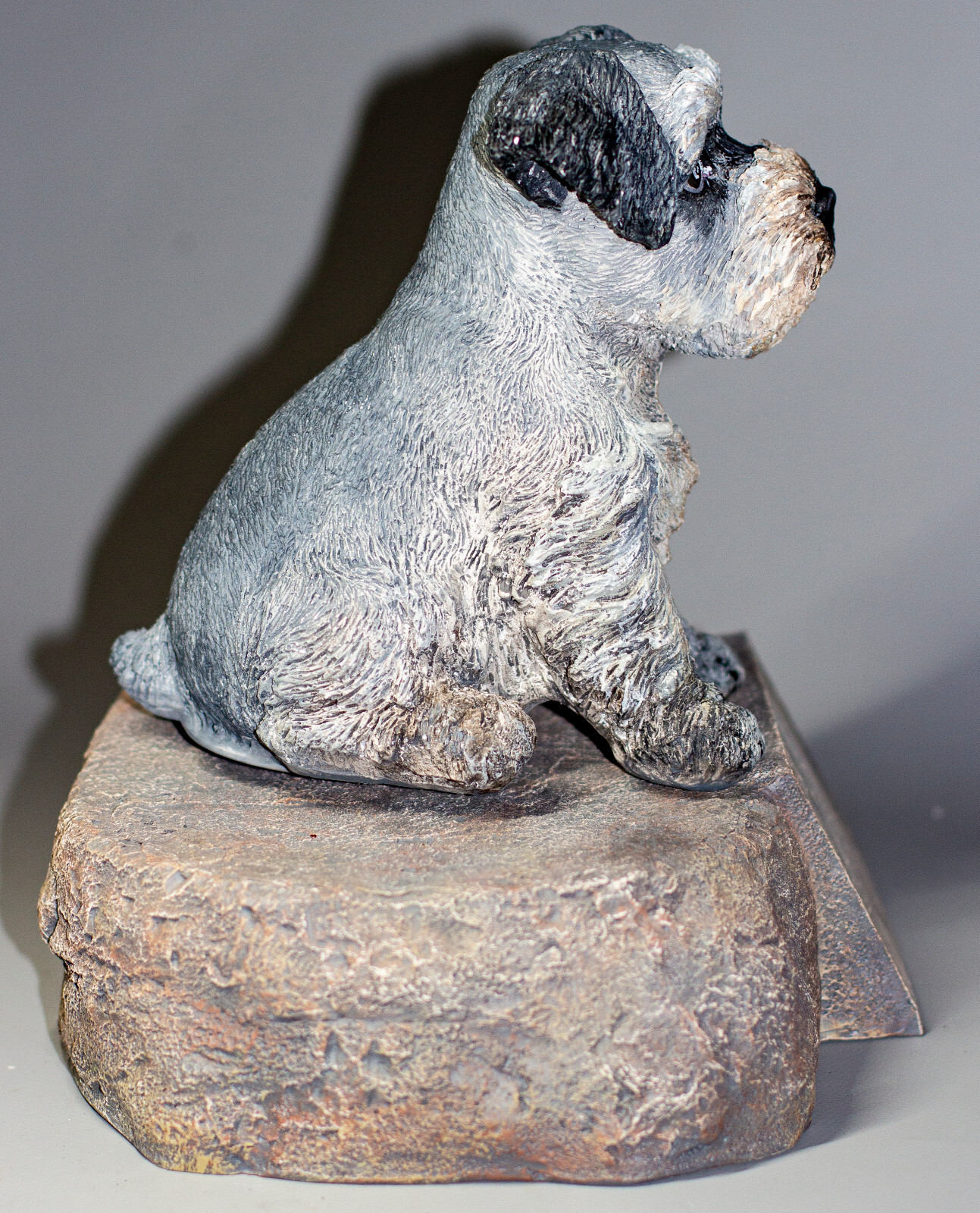 Schnauzer Urn Dog Ashes Unique Memorial Stone Plaque Pet Grave Statue Keepsake